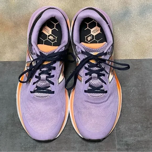 New Balance Fresh Foam 680 V7 Purple/Black/Orange Women's Running Shoes Size 11B - Picture 11 of 16
